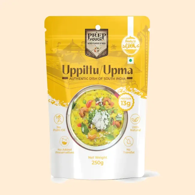 Prep Pouch Upma - Traditional Semolina Breakfast